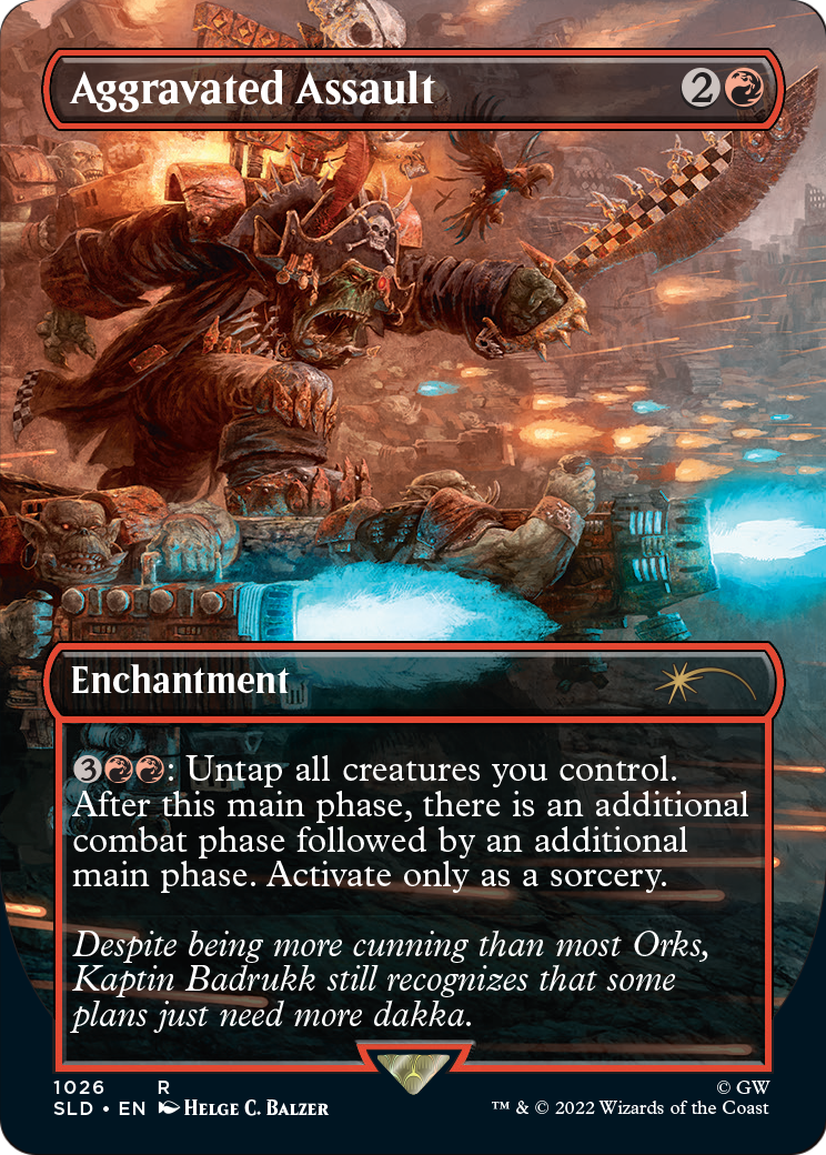 Aggravated Assault (Borderless) [Secret Lair Drop Series]