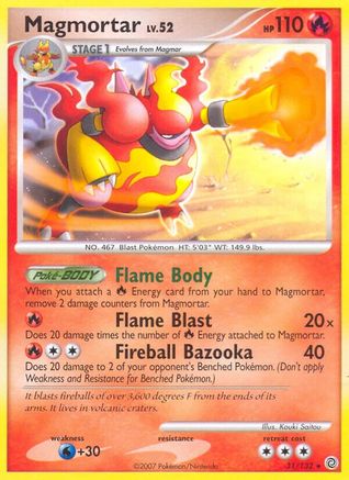 Magmortar (31/132) [Diamond & Pearl: Secret Wonders]