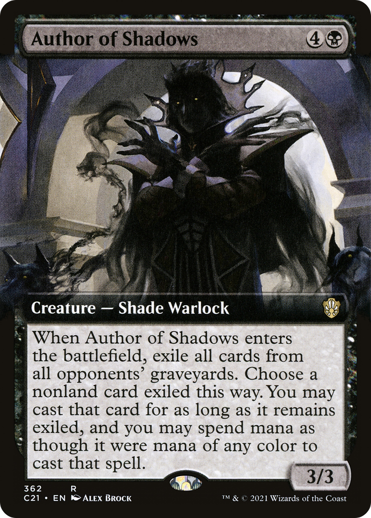 Author of Shadows (Extended Art) [Commander 2021]