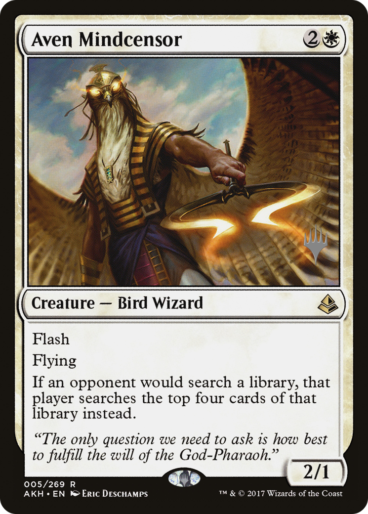 Aven Mindcensor (Promo Pack) [Amonkhet Promos]