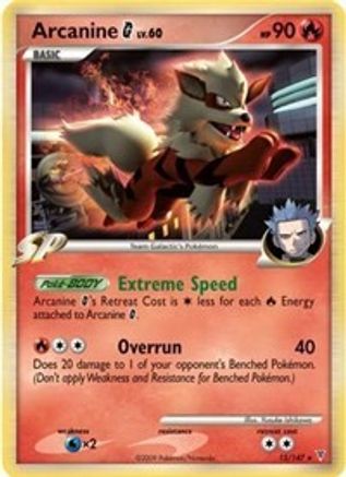 Arcanine G (15/147) (Theme Deck Exclusive) [Platinum: Supreme Victors]