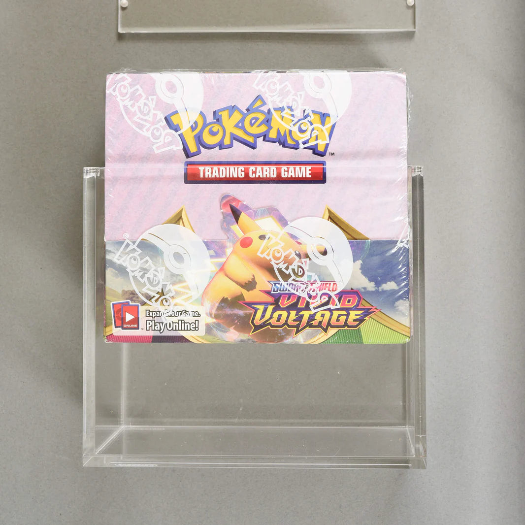 Acrylic Display Case for Pokémon Booster Box – Magnetic Lid (Single Pack)