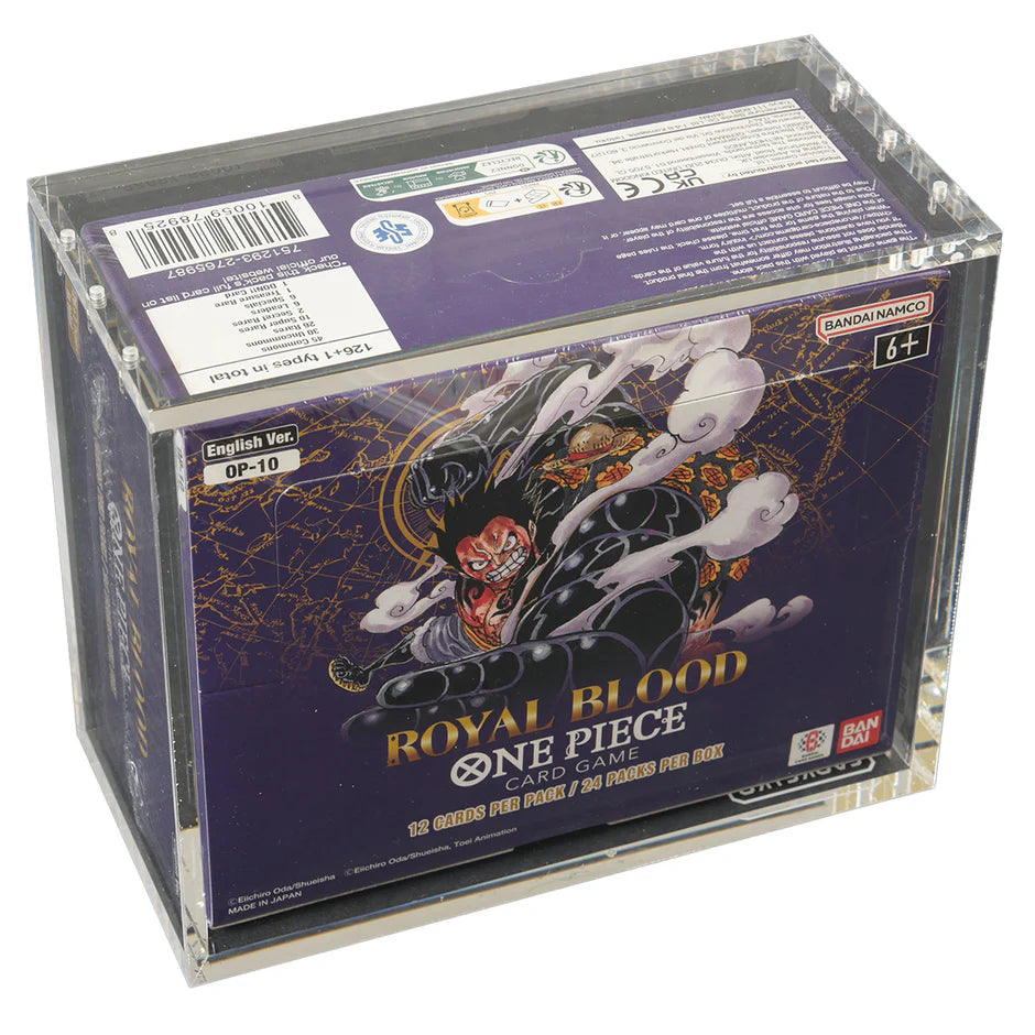 Acrylic Case for One Piece TCG Booster Box (OPP 4–6 English) – Display Protector