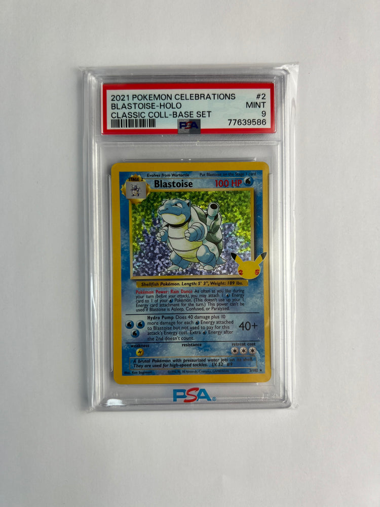 2021 Pokemon Celebrations Blastoise-Holo Classic Collection PSA Mint 9