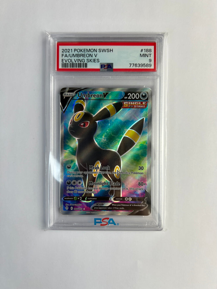 2021 Pokemon SWSH FA/Umbreon V Evolving Skies PSA Mint 9