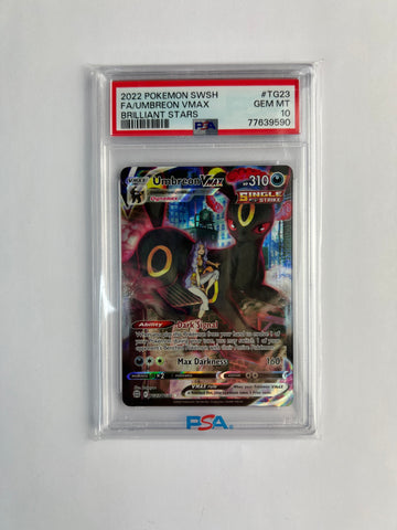 2022 Pokemon SWSH FA/Umbreon Vmax Brillant Stars PSA Gem Mint 10