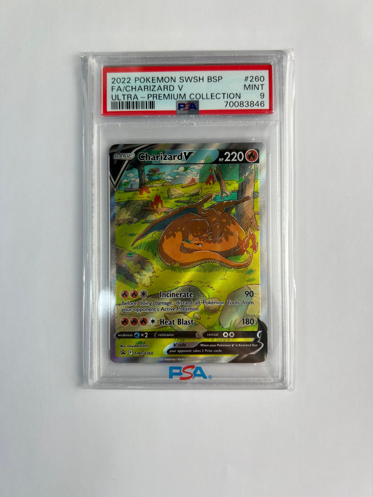 2022 Pokemon Ultra Premium Collection Charizard V PSA Mint 9