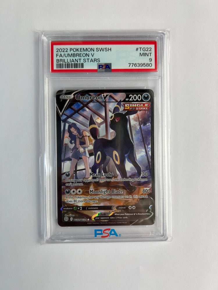 2022 Pokemon SWSH FA/Umbreon V TG 22 PSA NM-MT 9