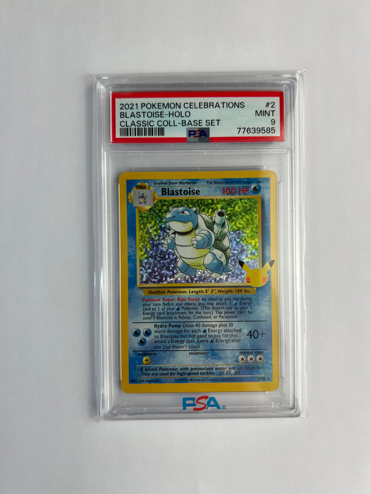 2021 Pokemon Celebrations Blastoise-Holo Classic Collection PSA Mint 9