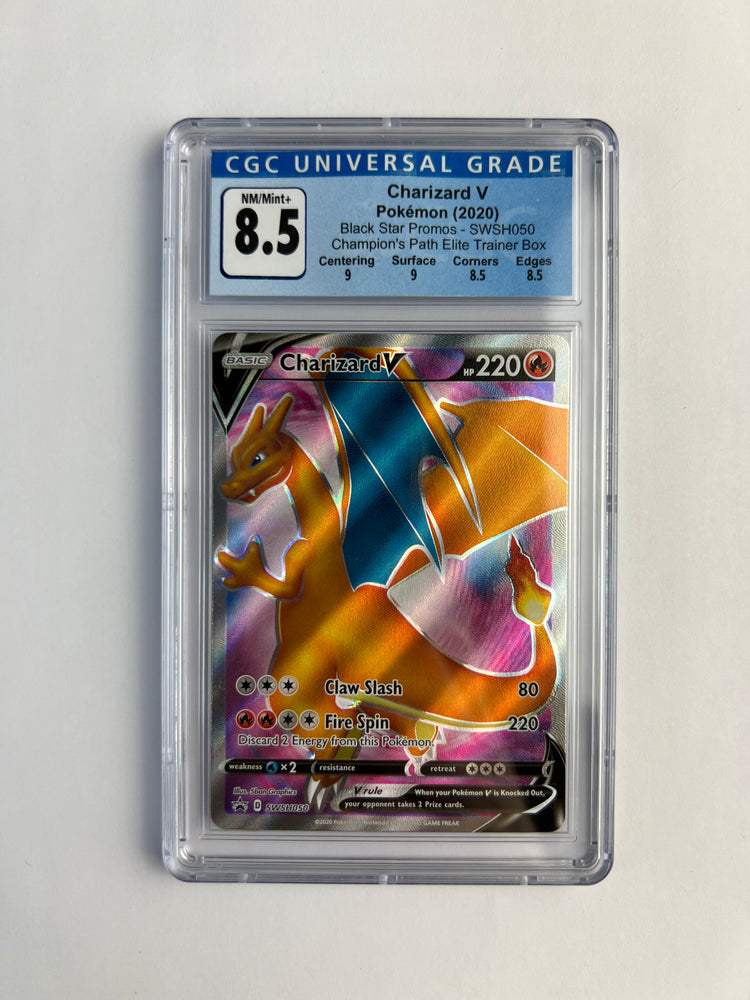 Pokemon Charizard v Black Star Promo CGC 8.5