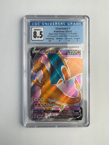 Pokemon Charizard v Black Star Promo CGC 8.5