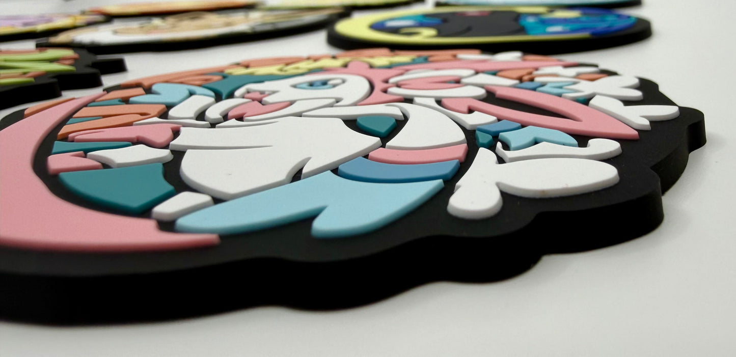 ManaMoon Prismatic Beasts Vinyl Coasters (Set of 9)