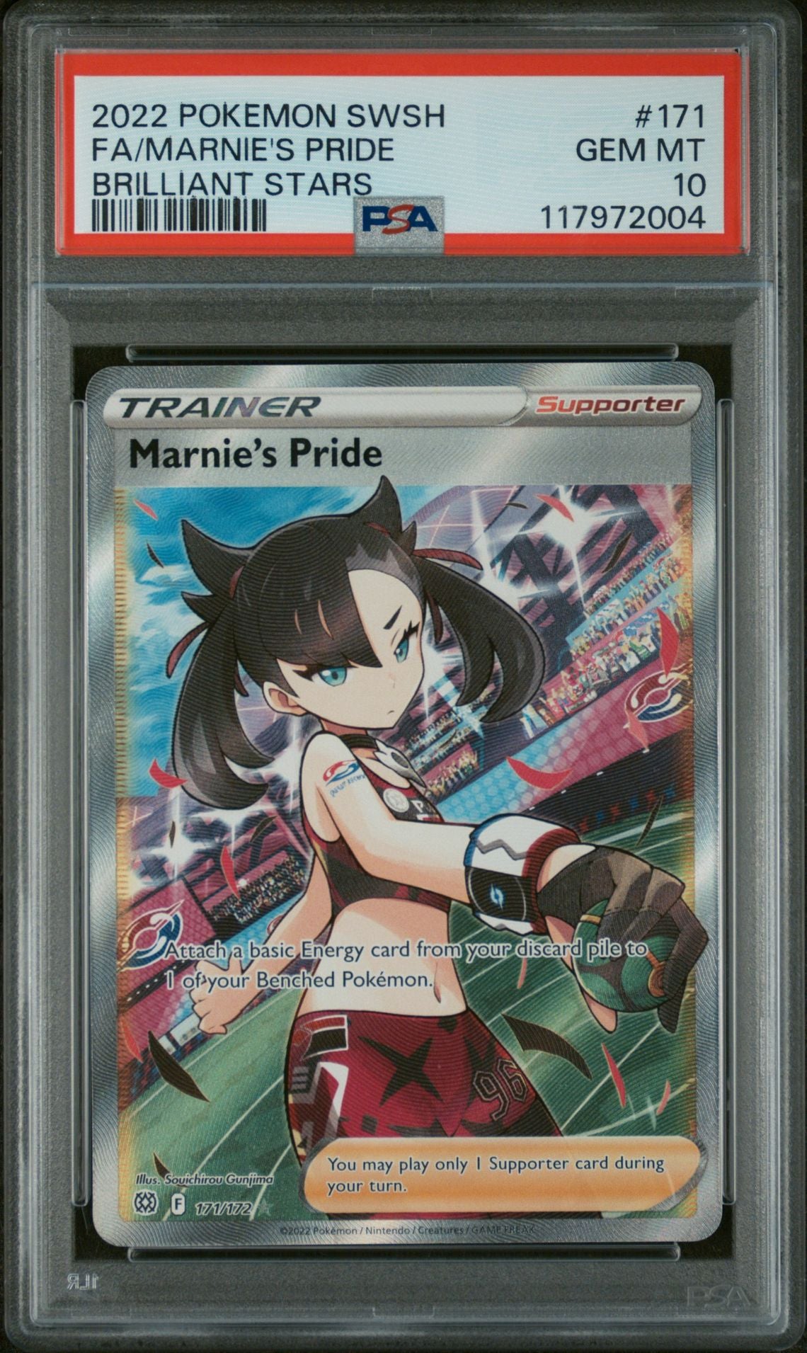 Pokemon Sword & Shield Brilliant Stars Fa/Marnie'S Pride PSA 10