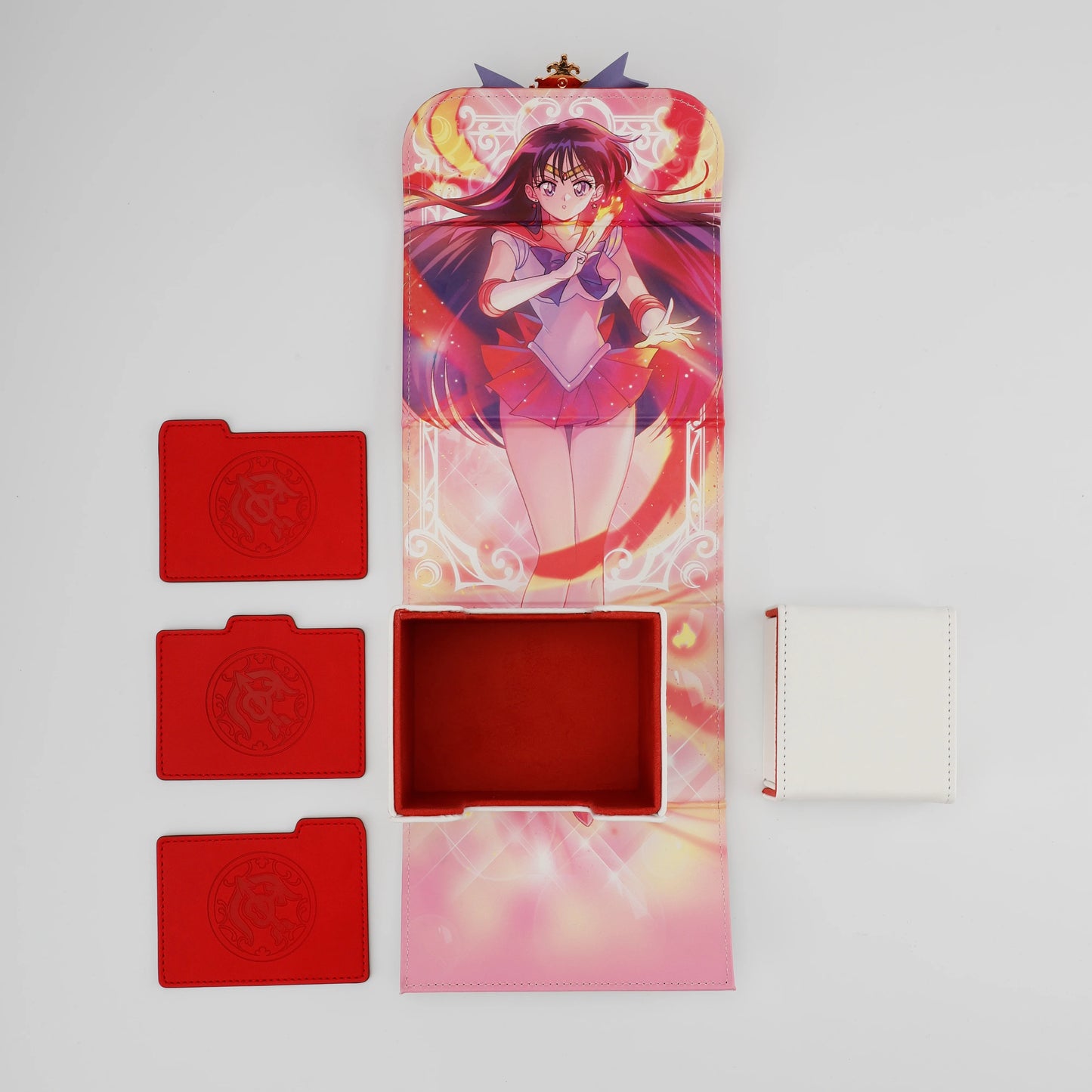ManaMoon Moon Scouts Faux Leather Dicewinder Deck Boxes Red Scout