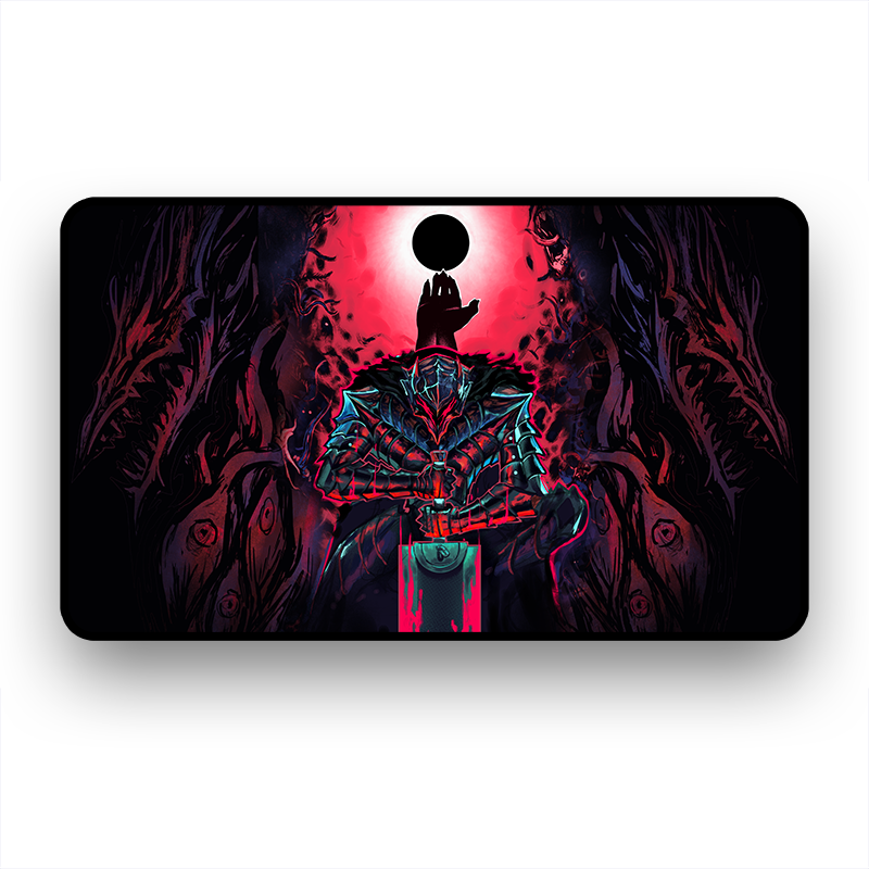 ManaMoon Brand of Sacrifice v2 - 1-Player Plush Hybrid Rubber Playmat