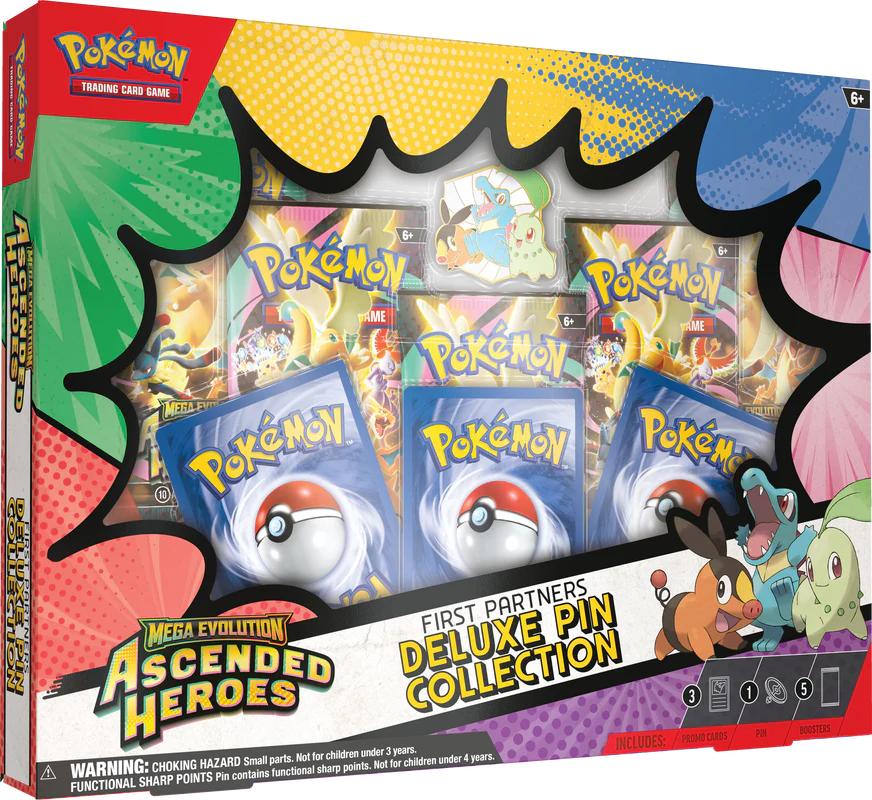 Mega Evolution: Ascended Heroes - First Partners Deluxe Pin Collection