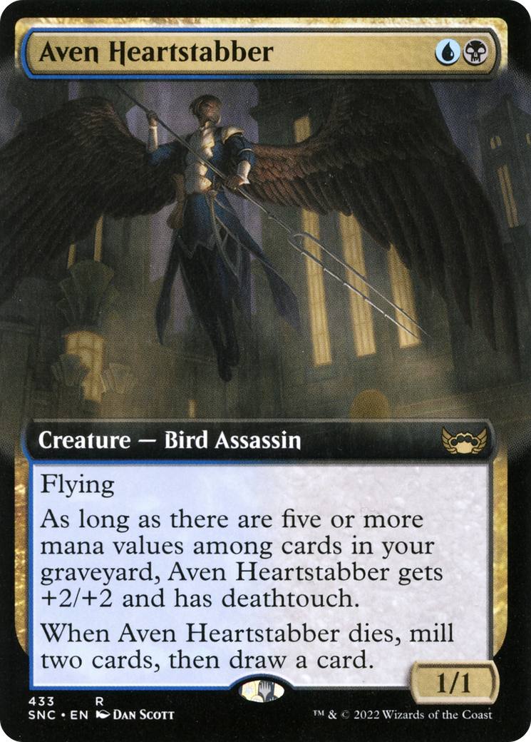 Aven Heartstabber (Extended Art) [Streets of New Capenna]