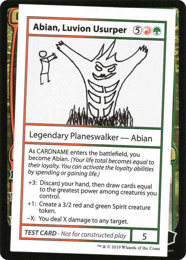 Abian, Luvion Usurper (2021 Edition) [Mystery Booster Playtest Cards]
