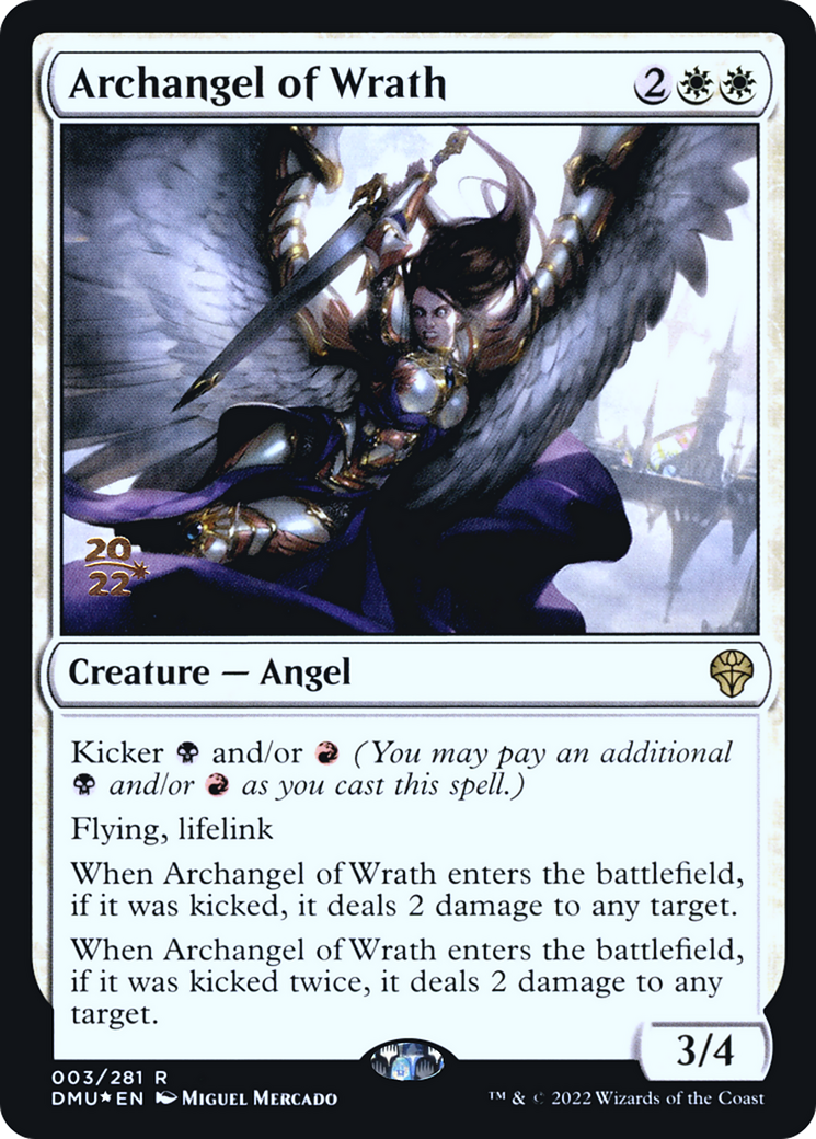 Archangel of Wrath [Dominaria United Prerelease Promos]