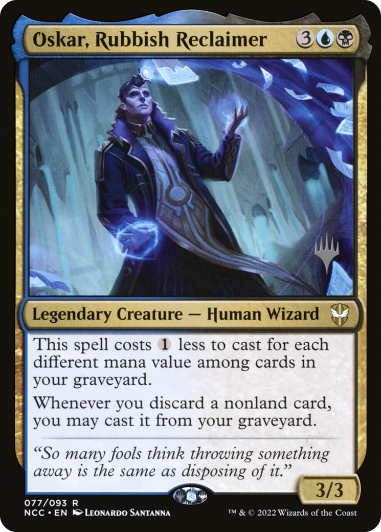 Oskar, Rubbish Reclaimer (Promo Pack) [Streets of New Capenna Commander Promos]