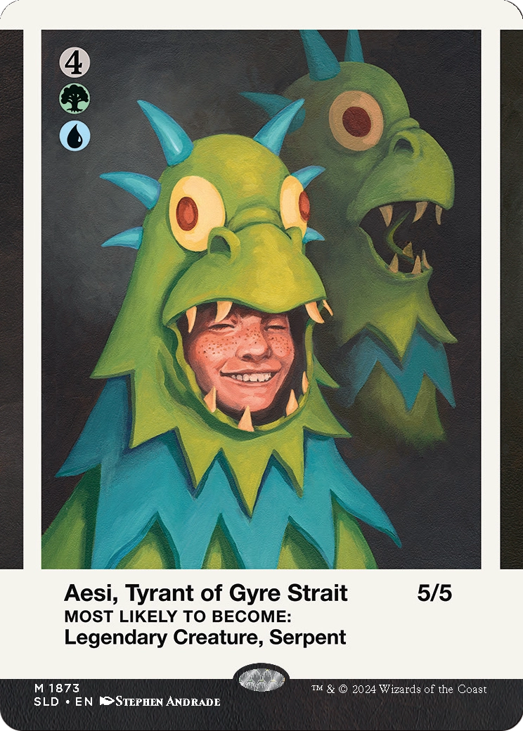 Aesi, Tyrant of Gyre Strait // Aesi, Tyrant of Gyre Strait (SLD-1873) - Secret Lair Drop (Borderless) Foil