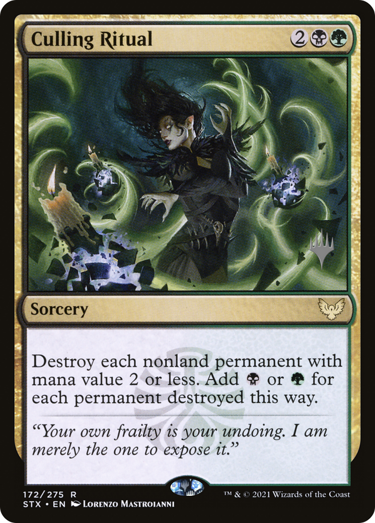 Culling Ritual (Promo Pack) [Strixhaven: School of Mages Promos]