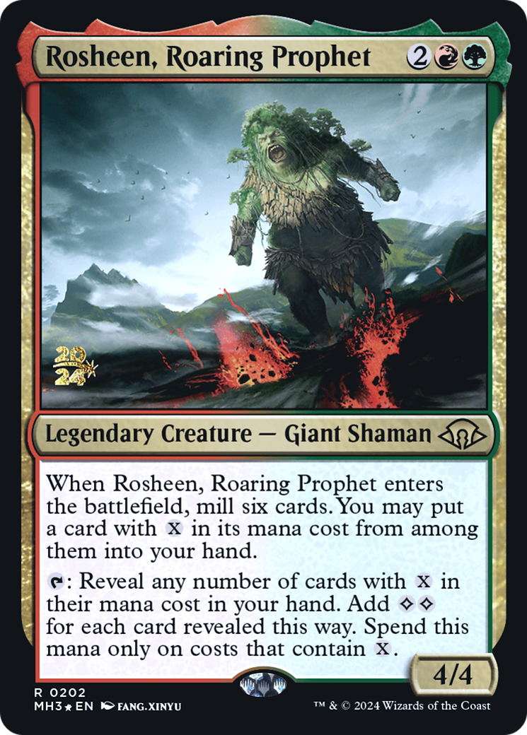 Rosheen, Roaring Prophet [Modern Horizons 3 Prerelease Promos]