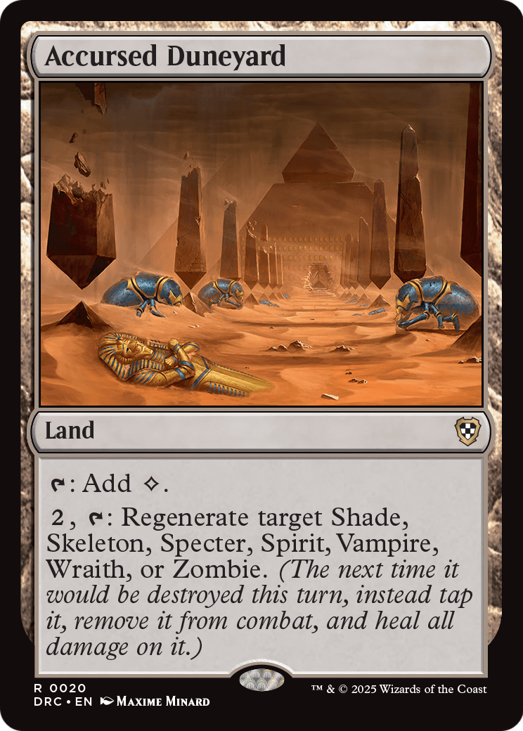 Accursed Duneyard [Aetherdrift Commander]