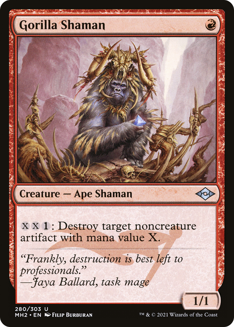 Gorilla Shaman (Foil Etched) [Modern Horizons 2]