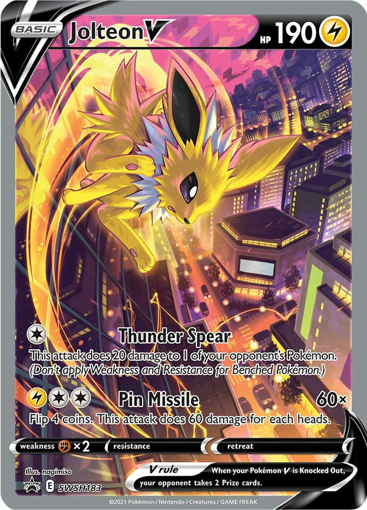 Jolteon V (SWSH183) [Sword & Shield: Black Star Promos]