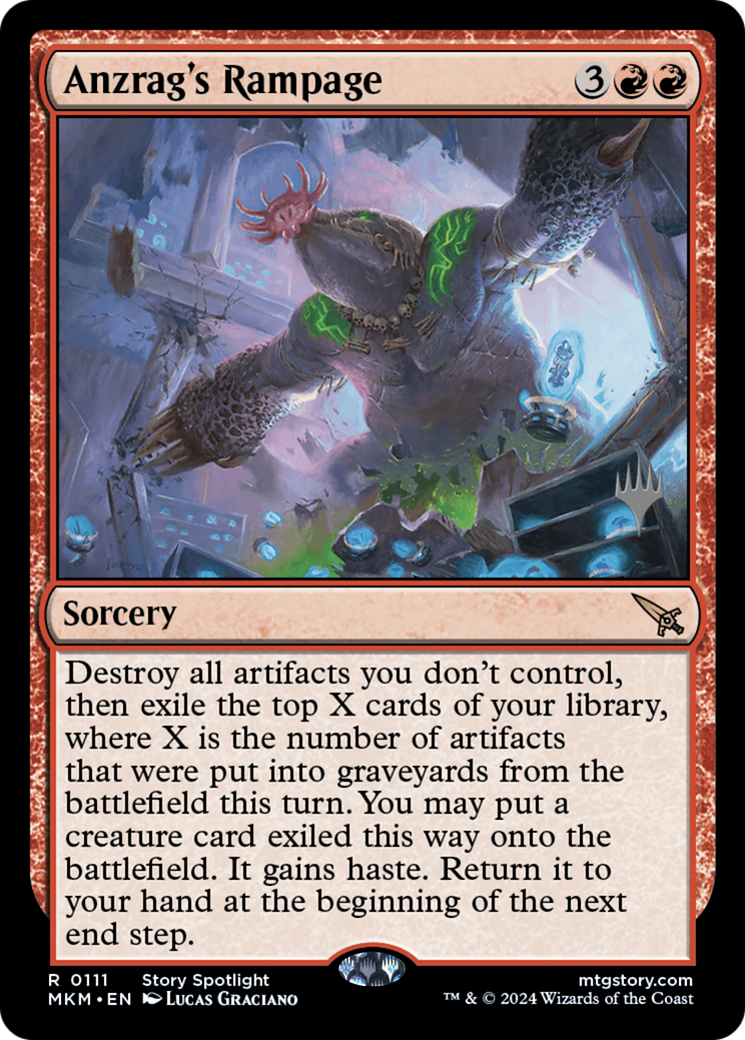Anzrag's Rampage (Promo Pack) [Murders at Karlov Manor Promos]