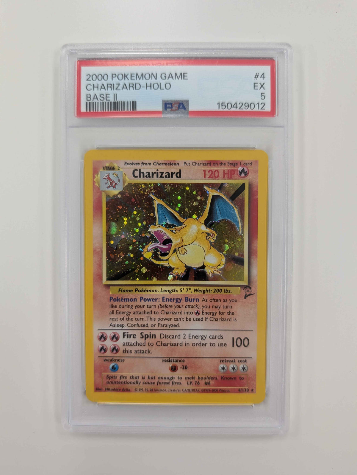 Pokemon Base Set 2 - Charizard 4/130 PSA 5