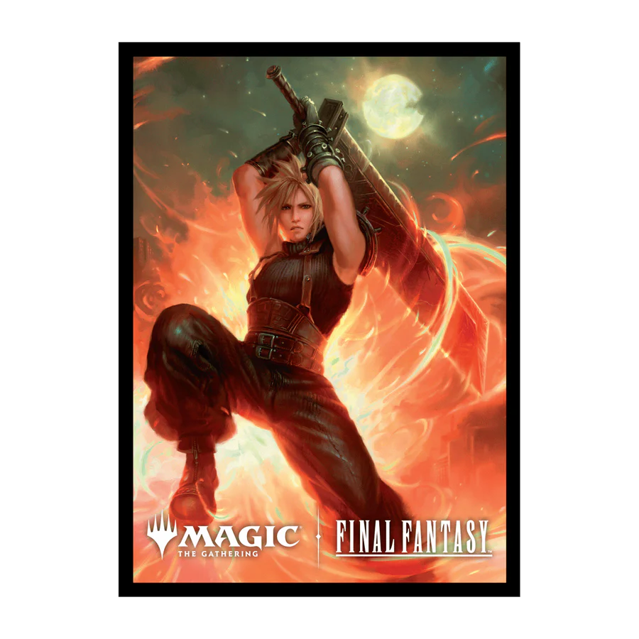 Magic: The Gathering®—FINAL FANTASY™ 100ct Deck Protector Sleeves - Cloud, Ex-SOLDIER (Commander)