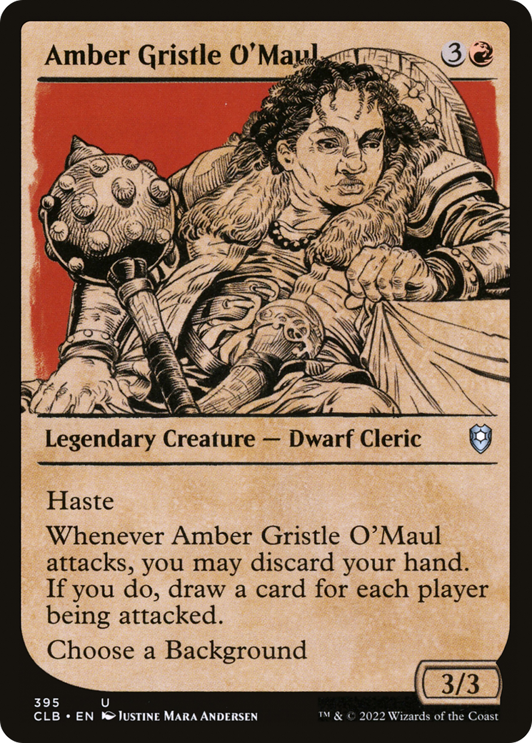 Amber Gristle O'Maul (Showcase) [Commander Legends: Battle for Baldur's Gate]