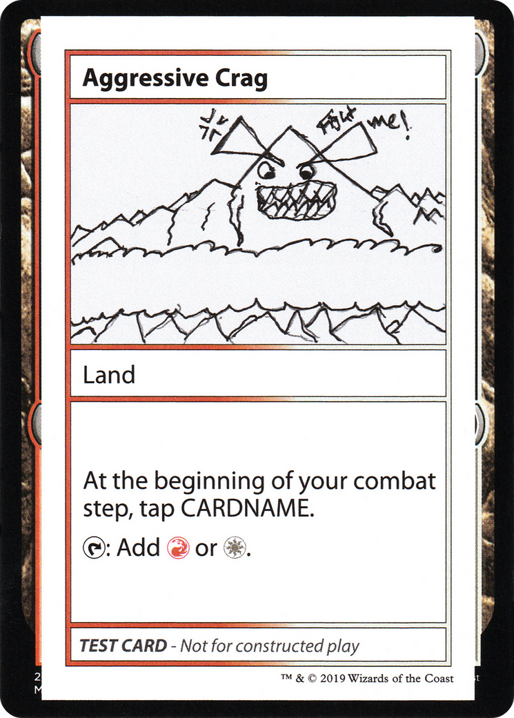 Aggressive Crag (2021 Edition) [Mystery Booster Playtest Cards]