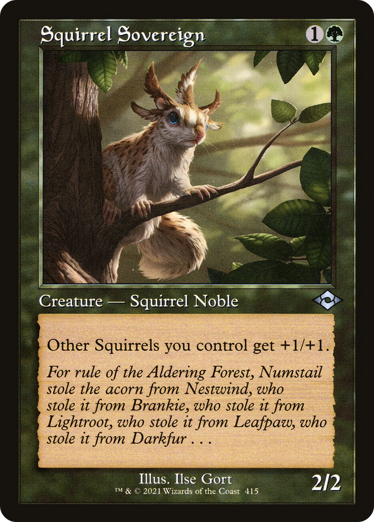 Squirrel Sovereign (Retro Foil Etched) [Modern Horizons 2]