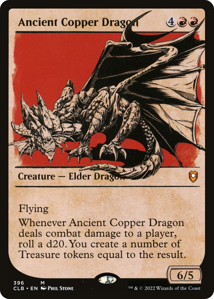 Ancient Copper Dragon (Showcase) [Commander Legends: Battle for Baldur's Gate]