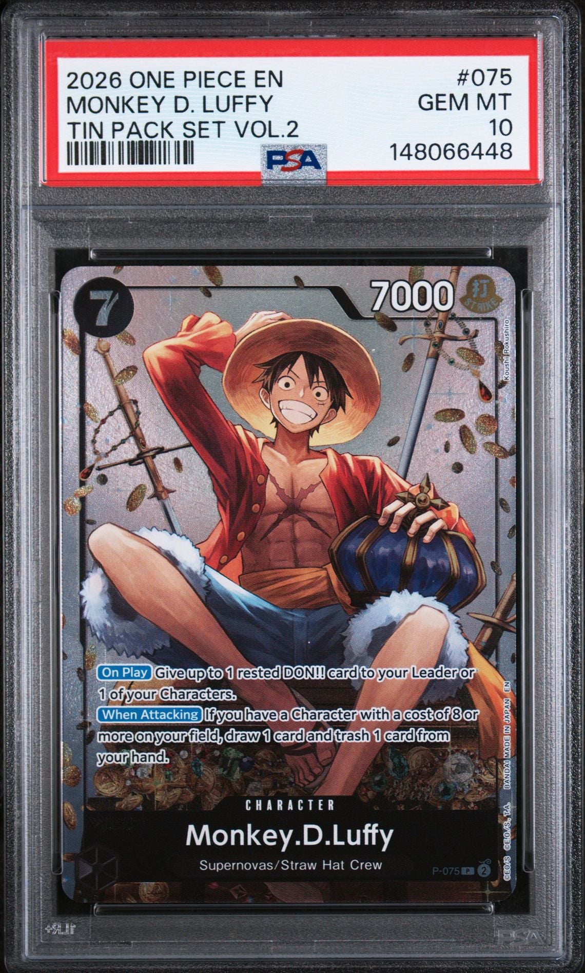 One Piece Promos Monkey D. Luffy PSA 10