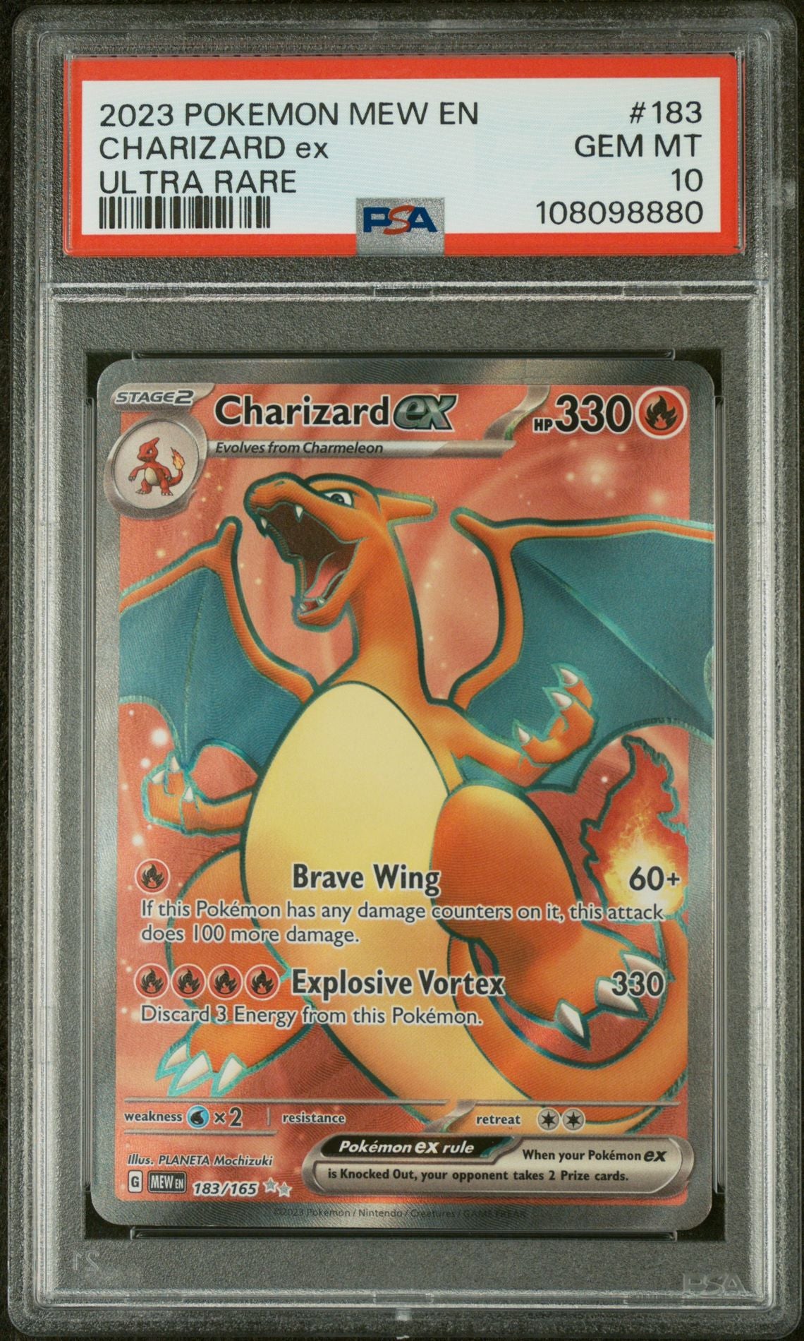 Pokemon Mew En-151 Charizard Ex PSA 10