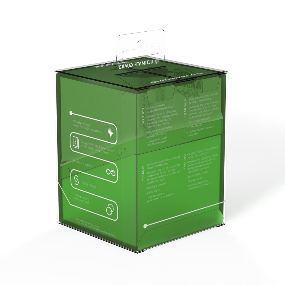 Ultimate Guard Deck Case Boulder 100+ – Magic: The Gathering Mana Edition: Forest