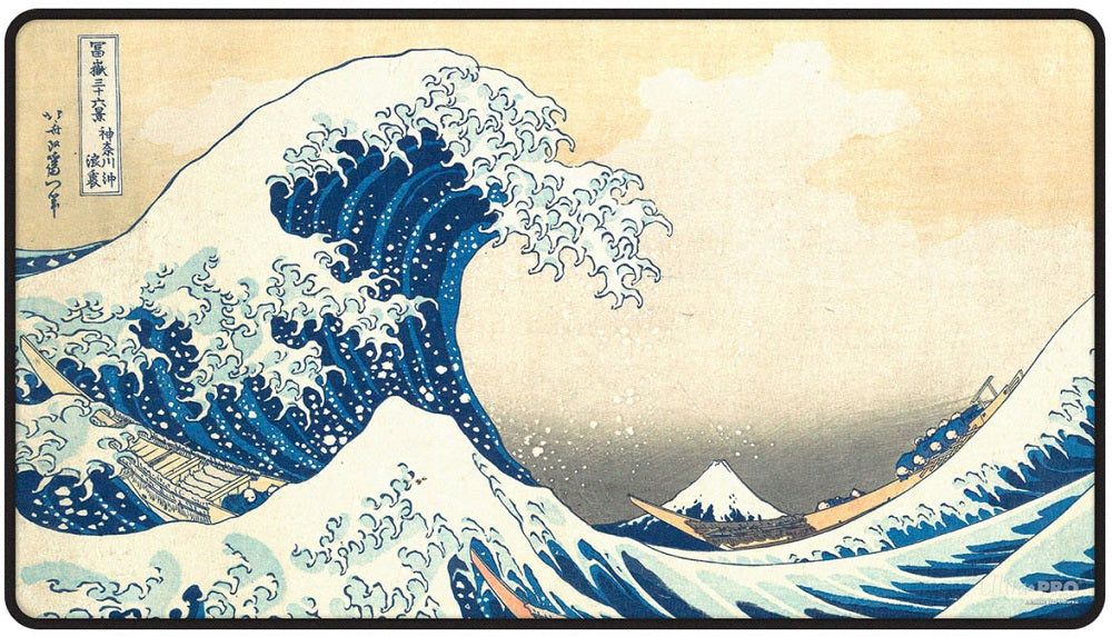 Ultra PRO Playmat – The Great Wave Off Kanagawa Black Stitched