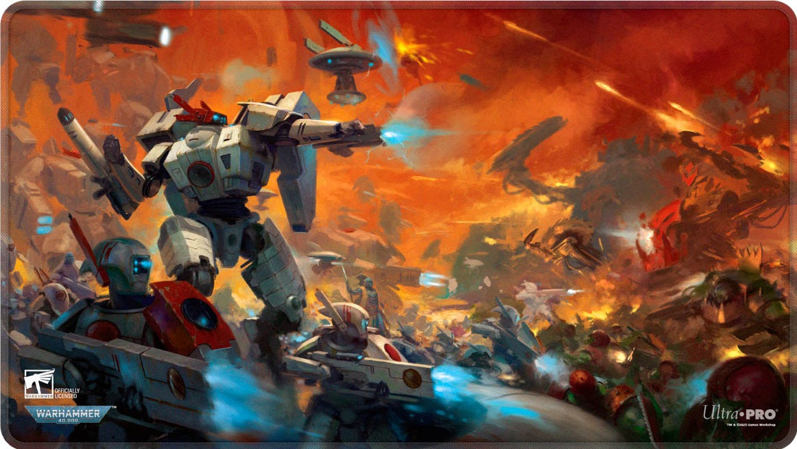 Ultra PRO Playmat – Warhammer 40K T’au Empire (Codex Aligned, Stitched Edge)