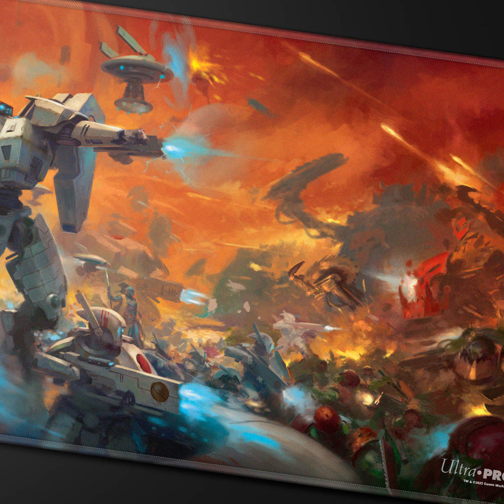 Ultra PRO Playmat – Warhammer 40K T’au Empire (Codex Aligned, Stitched Edge)