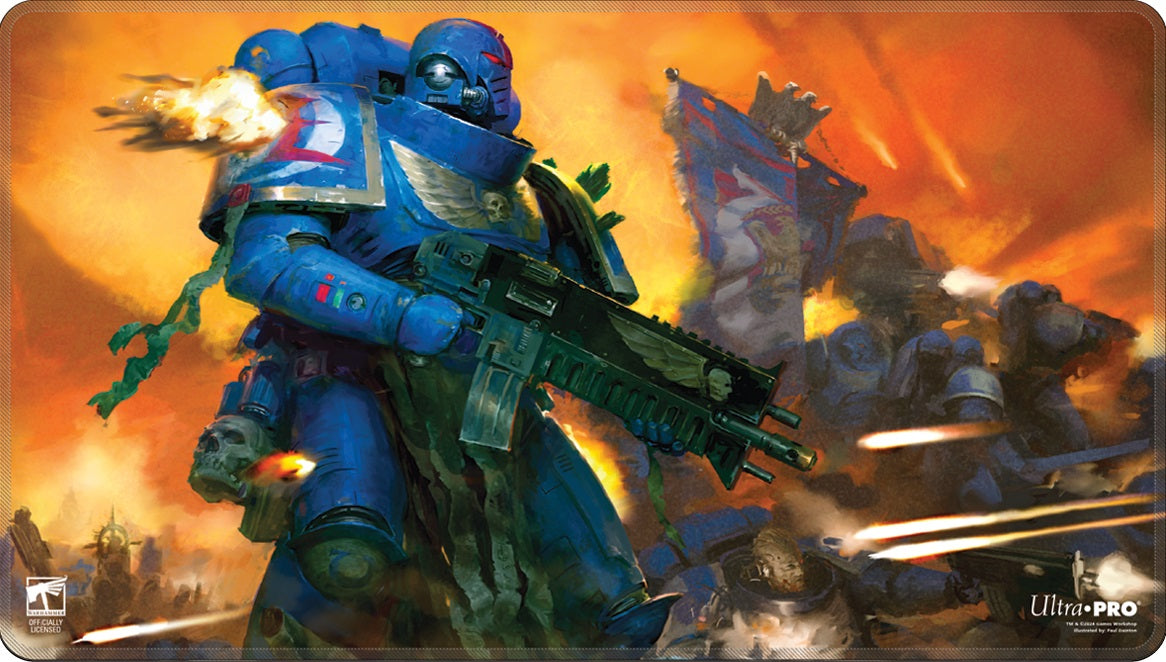 Ultra PRO Playmat – Warhammer 40K Space Marines (Adeptus Astartes, Stitched Edge)
