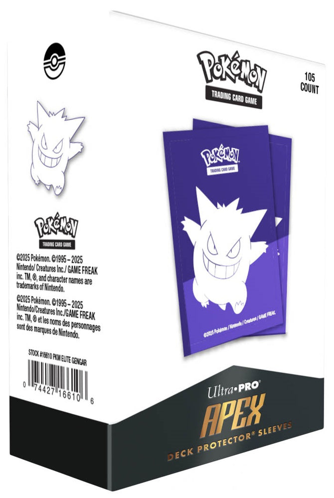 Ultra PRO D-Pro Apex Deck Protector – Pokémon Elite Gengar (105ct)