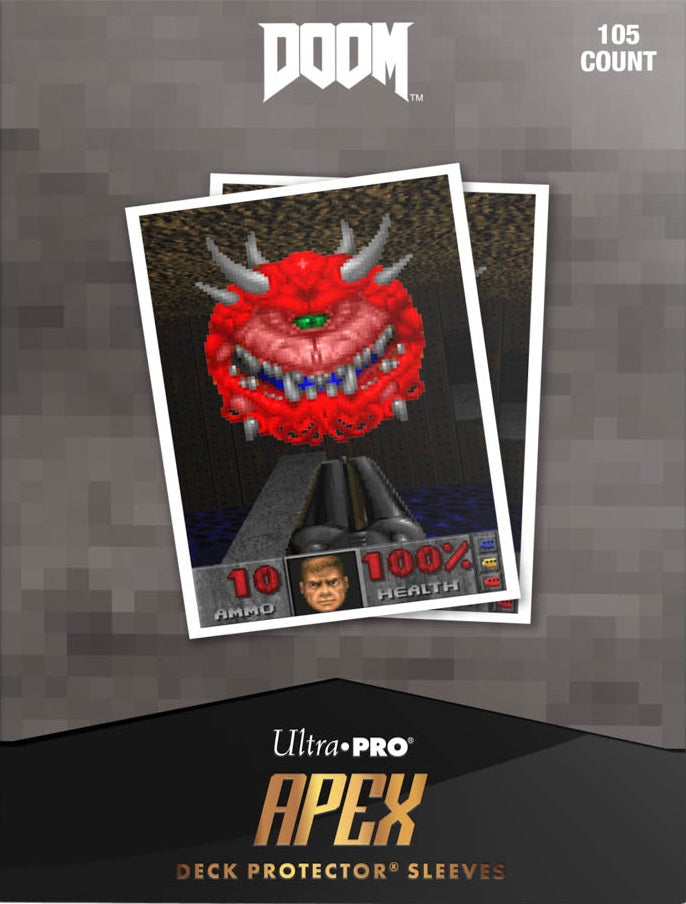 Ultra PRO D-Pro Apex Deck Protector – DOOM Cacodemon (105ct)