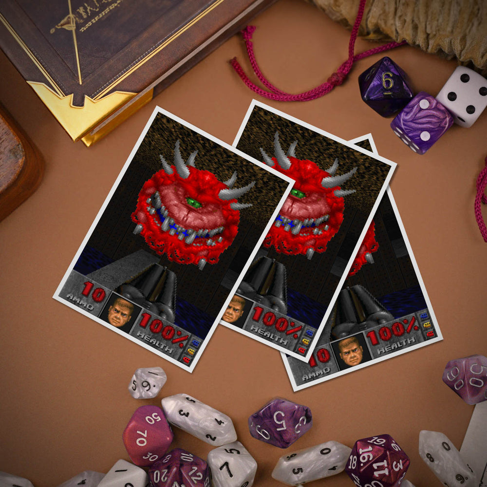 Ultra PRO D-Pro Apex Deck Protector – DOOM Cacodemon (105ct)