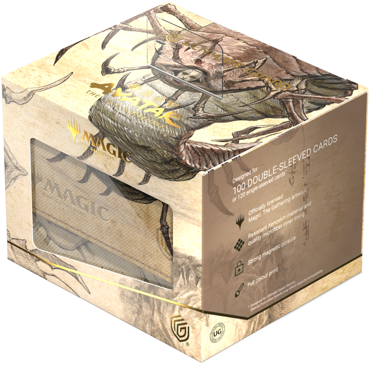Ultimate Guard Sidewinder 100+ Xenoskin Deck Case – Avatar: The Last Airbender (Black Mythic)