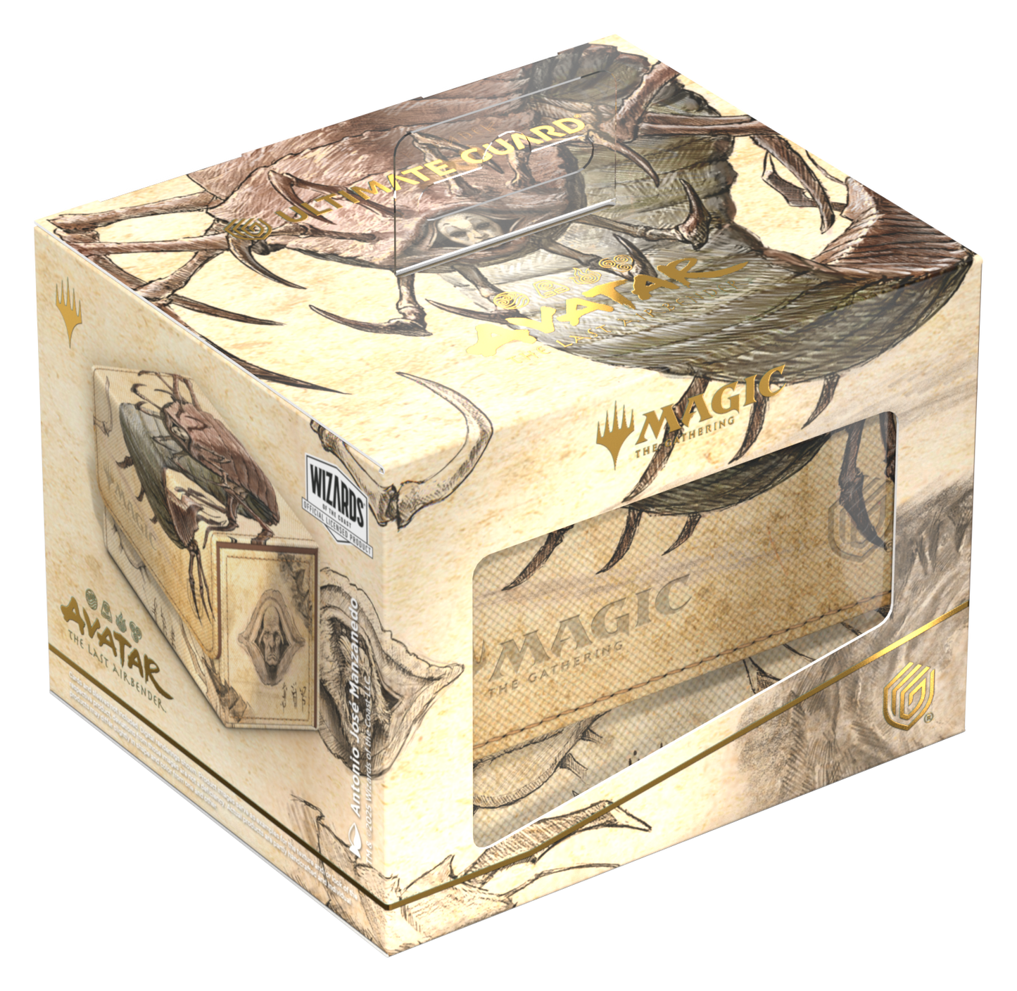 Ultimate Guard Sidewinder 100+ Xenoskin Deck Case – Avatar: The Last Airbender (Black Mythic)