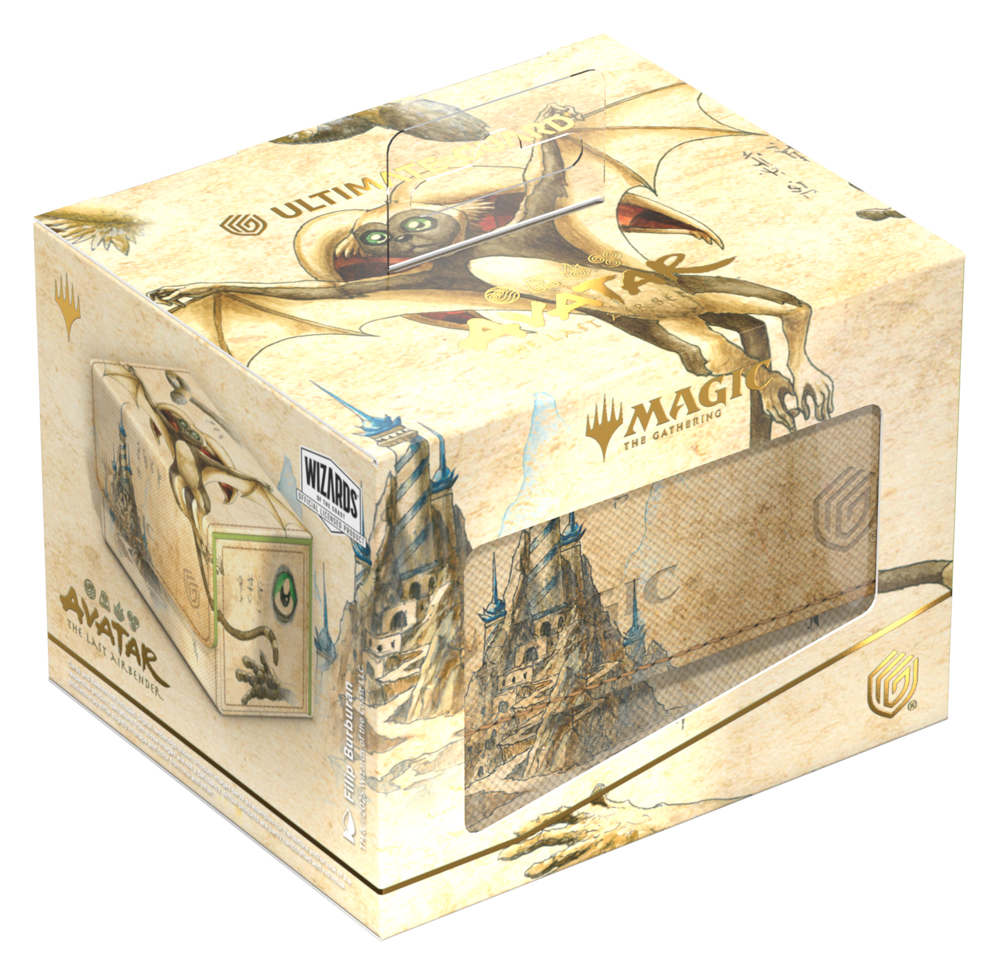 Ultimate Guard Sidewinder 100+ Xenoskin Deck Case – Avatar: The Last Airbender (White Rare Alt Art)